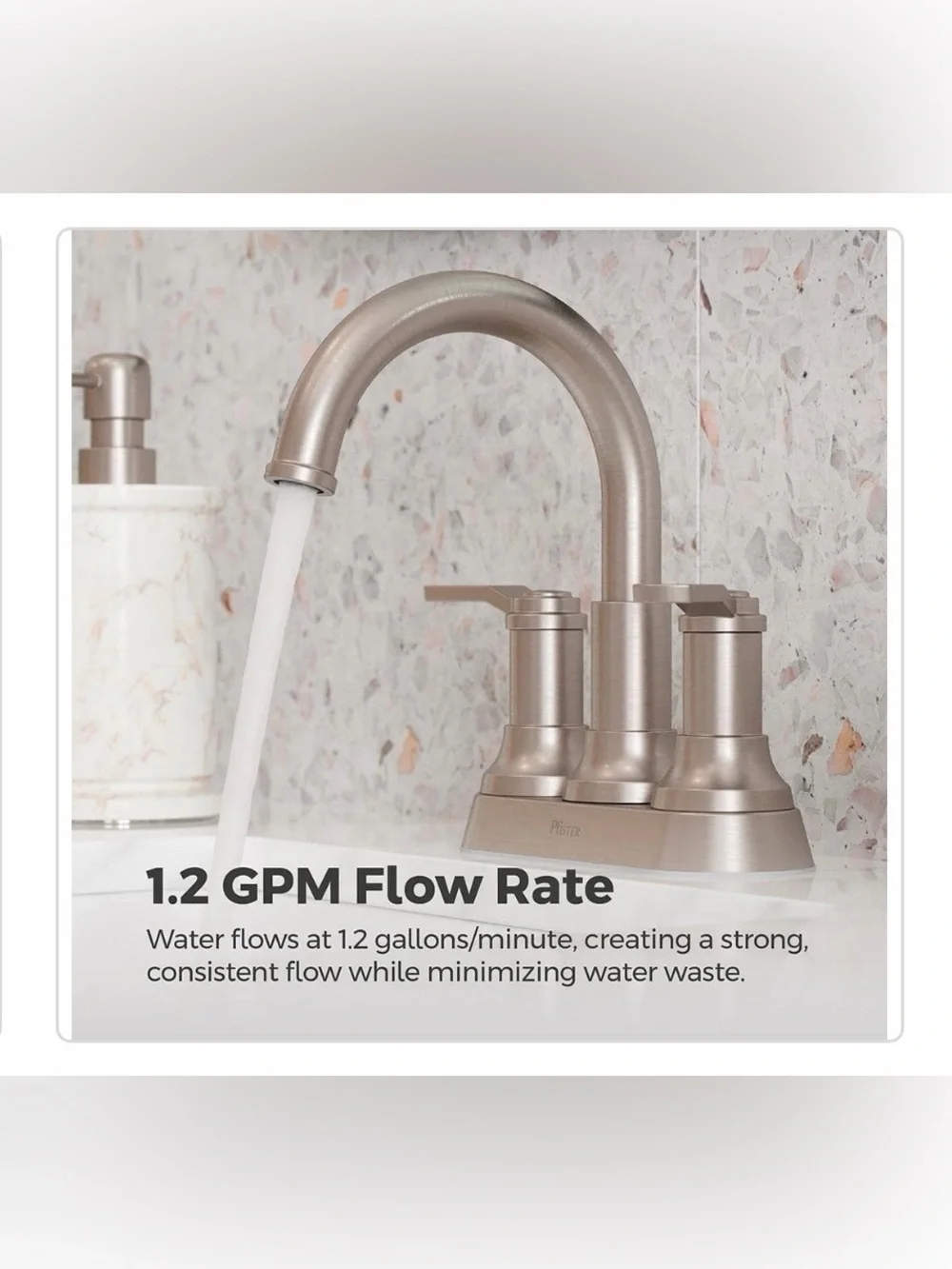 Pfister Briscoe Brushed Nickel Two-Handle Bathroom Faucet